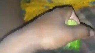 Bhabhi has hard fuck with cucumber