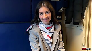 Sex with the conductor on the train, I hope she doesn&rsquo_t get fired!