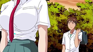Busty teen'_s wet pussy gets blody from first time romantic anime fuck