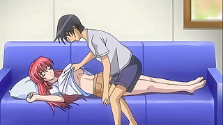 Hentai - Touching my step Sister'_s Tits While She Rests [Subtitled]