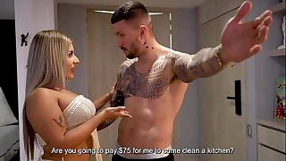 18 year old Colombian step-sister fucks her step brother'_s cuckold while her parents are away! Naty Delgado &amp_ Rauls Bud