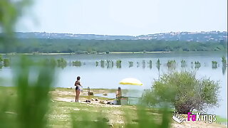 Our SUMMER PICKUPS continue! Elena de la Vega looks for guys to fuck outdoors