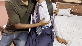 Desi College Girlfriend Hardcore Fuck With Her Boyfriend ( Hindi Audio)