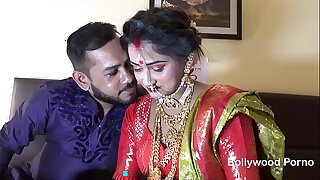 Newly Married Indian Girl Sudipa Hardcore Honeymoon First night sex and creampie - Hindi Audio