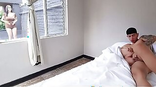 Horny neighbor was accidentally fucked thinking she was my toy - Esteban Gamboa